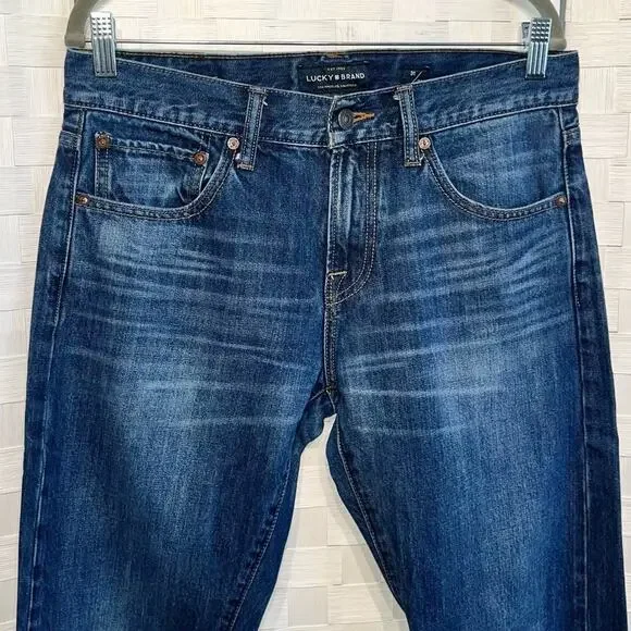Lucky Brand Men’s 110 Skinny Dark Wash Cotton Blend Jeans Size 31/32 - Picture 13 of 15